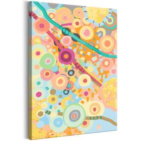 Tapymas pagal skaičius Artgeist Rainbow Circles MA_0726, įvairių spalvų, 40 x 60 cm