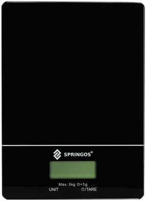 Elektroninės virtuvinės svarstyklės Springos HA7569, juoda sp.