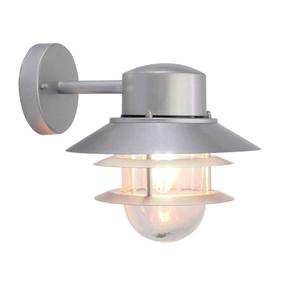 Āra sienas lampa Elstead Lighting Copenhagen 1, 60W, E27, IP44, sudraba krās., 21.8 cm x 23.6 cm