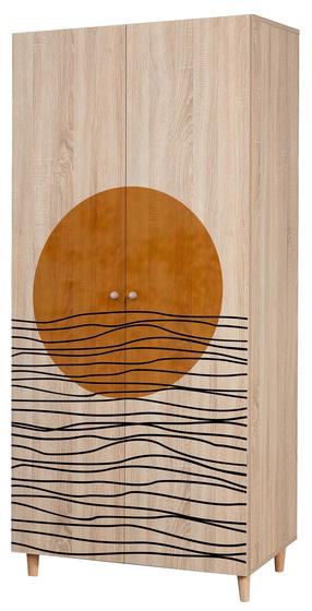 Spinta Kalune Design Lidya 974, ruda sp., 52 cm x 90 cm x 192 cm