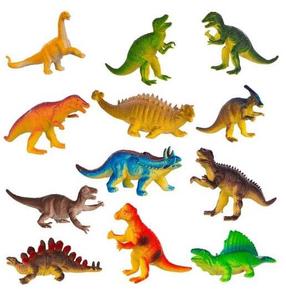 Figūriņu komplekts, dinozaurs Kruzzel 23434, 12 gab., daudzkrāsaina