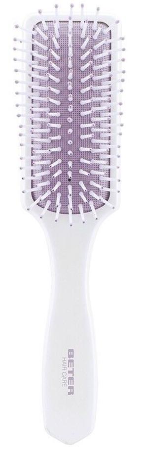 Щетка для волос Beter Cushion Brush, белый цв./фиолетовый цв.