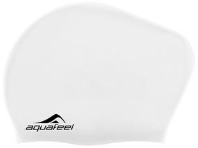 Plaukimo kepuraitė ilgiems plaukams Aquafeel Long Hair Cap, balta sp.