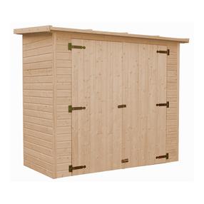 Sodo namelis Timbela M348, 123 cm x 223 cm x 194 cm, rusva sp.