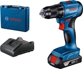 Akumuliatorinis suktuvas-gręžtuvas su akumuliatoriumi Bosch Professional GSR-185 LI, 18 V, 2 Ah
