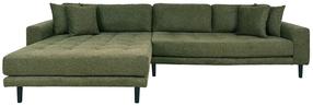 Kampinė sofa House Nordic Lido Lounge, tamsiai žalia sp., kairinė, 290 x 170 cm x 76 cm
