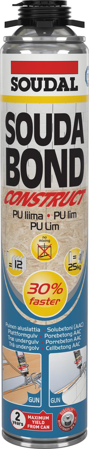 Vaht paigaldus- Soudal Gluefoam Soudabond Construct, 0.75 l