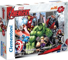 Dėlionė Clementoni MAXI The Avengers 23688, 68 cm x 48 cm, 104 vnt.