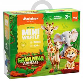 Конструктор Marioinex Mini Waffle Животные саванны 07085, 100 шт.