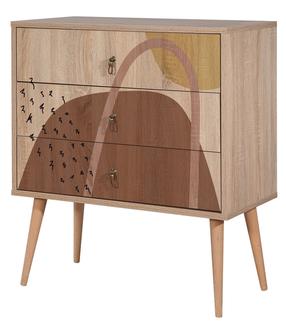 Komoda Kalune Design City Form, įvairių spalvų, 89 cm x 80 cm x 40 cm