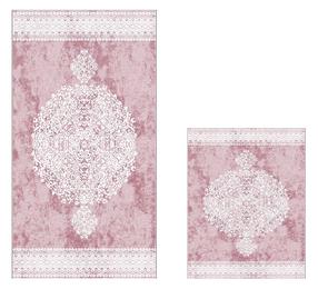 Vonios kilimėlių rinkinys Foutastic Bathmat Set 299ANR1681, balta sp./rožinė sp., 150 cm x 60 cm