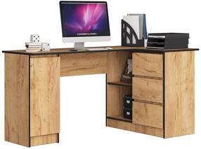 Kampinis rašomasis stalas Akord B20 Right, 155 cm x 85 cm, 77 cm, ąžuolo sp.