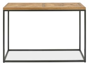 Žurnalinis staliukas Home4you Indus, ąžuolo sp./pilka sp., 116 cm x 37 cm x 77 cm