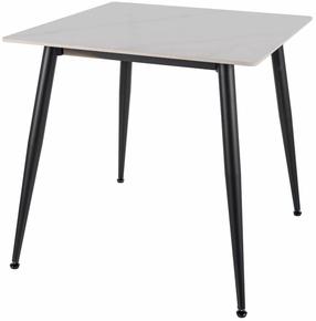 Stalas Rion, balta sp./juoda sp., 75 cm x 80 cm x 76 cm
