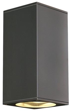 Āra sienas lampa SLV Big Theo Up/Down, 75W, GU10, IP44, antracīta krās., 13 cm x 27.6 cm