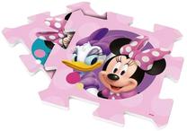 Kilimėlis kūdikiams - dėlionė EcoToys Minnie, 30 cm x 30 cm, 8 vnt, rožinė sp.