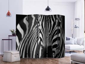 Vahesein Artgeist White With Black Stripes II Paraventtc2054, mitmevärviline, 225 cm x 172 cm
