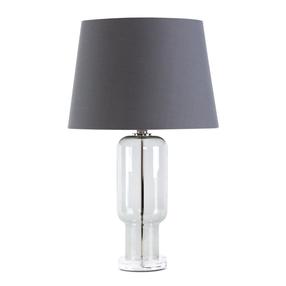 Stalinis šviestuvas Lila 02, E27, 60W, pilka sp./skaidri sp.