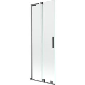 Vannas siena Mexen Velar L, 75 cm x 150 cm, brushed gun gray krās./caurspīdīgs