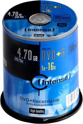 Ierakstāms kompaktdisks Intenso, 4.7 GB, 100gab.