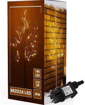 Dekorācija "Koks" Springos CL0953 ar LED apgaismojumu, 210 cm, balta krās.