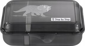 Toidukarp Step By Step Dino Tres 129624, 0.9 l, 17.7 cm x 12.9 cm, must v./hall v.