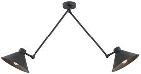 Lampa karināms Argon Altea 862, E27, 2 x 15 W, melna krās. / melna krās., 23 x 9 cm