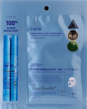 Veido kaukė VT Cosmetics Hydrop Reedle Shot 100hL 2 Steps, 28.5 ml