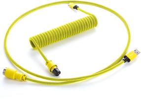 Klaviatūros laidas Cablemod Pro Coiled Keyboard Cable USB-C / USB Typ-A 150cm, geltona sp.