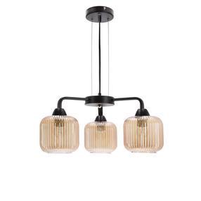 Светильник потолочный Candellux Lighting Campana 33-48226, E27, 3 x 60 Вт, коричневый цв. / черный цв.