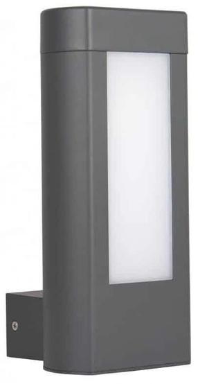 Sieninis lauko šviestuvas Su-Ma Evo, 8W, LED, IP54, tamsiai pilka sp., 11 cm x 25 cm