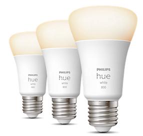 Išmanioji lemputė Philips Hue LED, A60, 2700 °K, E27, 9 W, 806 lm, 3 vnt.