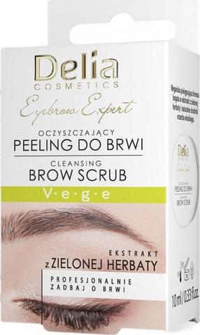 Skrubis, uzacīm Delia Cosmetics Eyebrow Expert, 10 ml, caurspīdīga krās.