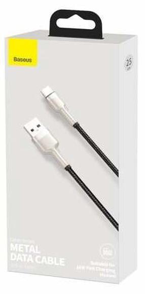 Juhe Baseus CAKF000201, USB Type C/USB Type A, 200 cm, hõbe v./must v., 66 W