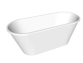 Ванна, свободно устанавливаемая SPN Torino BT-541, 164.5 см x 68 см x 62 см, овальная, белый цв.
