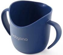 Vaikiškas puodelis BabyOno Training Cup Flow, 120 ml, 1 m., 5 cm, plastikas, mėlyna sp.
