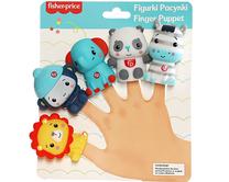 Žaislinis gyvūnas, rinkinys Mattel Fisher Price Finger Puppet CFF2201, įvairių spalvų, 5 vnt.