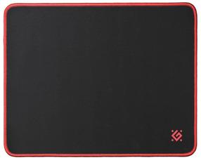 Pelės kilimėlis Defender, 27 cm x 36 cm x 0.3 cm, juoda sp./raudona sp.
