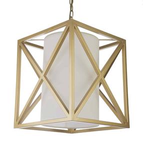 Светильник навесной CosmoLight New York P01403AU-WH, E27, 1 x 40 Вт, белый цв. / золотой цв.