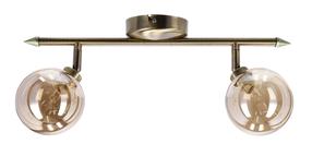 Šviestuvas lubų Candellux Lighting Rodia 92-16539, G9, 2 x 40 W, skaidri sp. / nerūdijančiojo plieno sp.