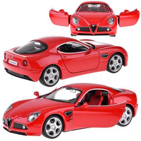 Žaislinis automobilis MSZ Alfa Romeo 8C, raudona sp.