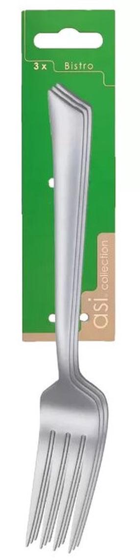 Šakutė Asi Collection Bistro, nerūdijantysis plienas, nerūdijančiojo plieno sp., 3 vnt., 21 cm