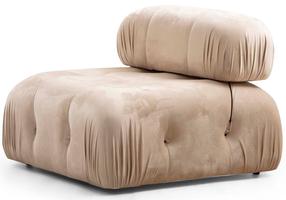 Krėslas Hanah Home Bubble O1, šviesiai ruda sp., 95 cm x 95 cm x 75 cm