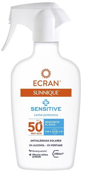Спрей для ухода за загаром для тела Ecran Sunnique Sensitive SPF50+, 270 мл