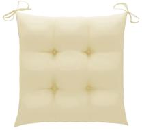 Kėdžių pagalvėlė VLX Fabric 314867, kreminė sp., 40 cm x 40 cm, 4 vnt.