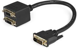 Адаптер StarTech DVI-D to 2x DVI-D DVISPL1DD DVI-D, DVI-D female x 2, 0.3 м, черный цв.