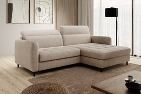 Kampinė sofa Gomsi Raquel 18, šviesiai ruda sp., dešininė, 165 x 228 cm x 100 cm