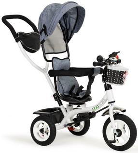 Triratukas EcoToys 3-Wheel Bike MSP1797, pilka sp.