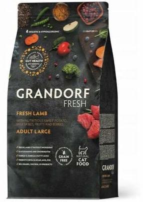Сухой корм для кошек Grandorf Fresh Adult Large Lamb, баранина/индюшатина, 8 кг