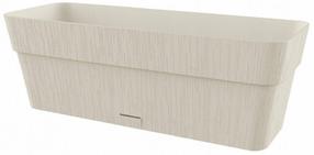 Gėlių lovelis Stefanplast Ethica, plastikinis, 50 cm x 18 cm, balta sp.